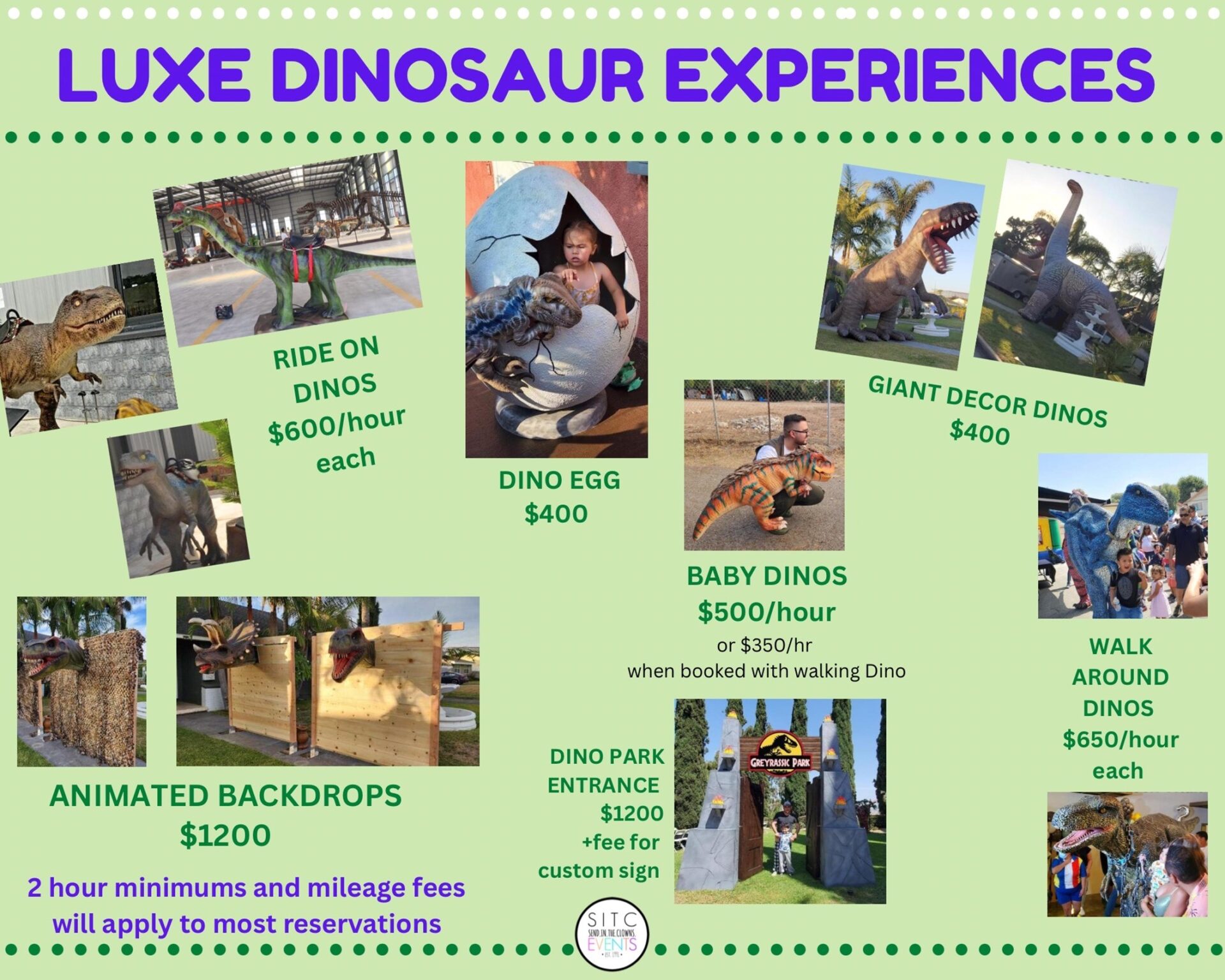 Luxe Dinosaur Experiences