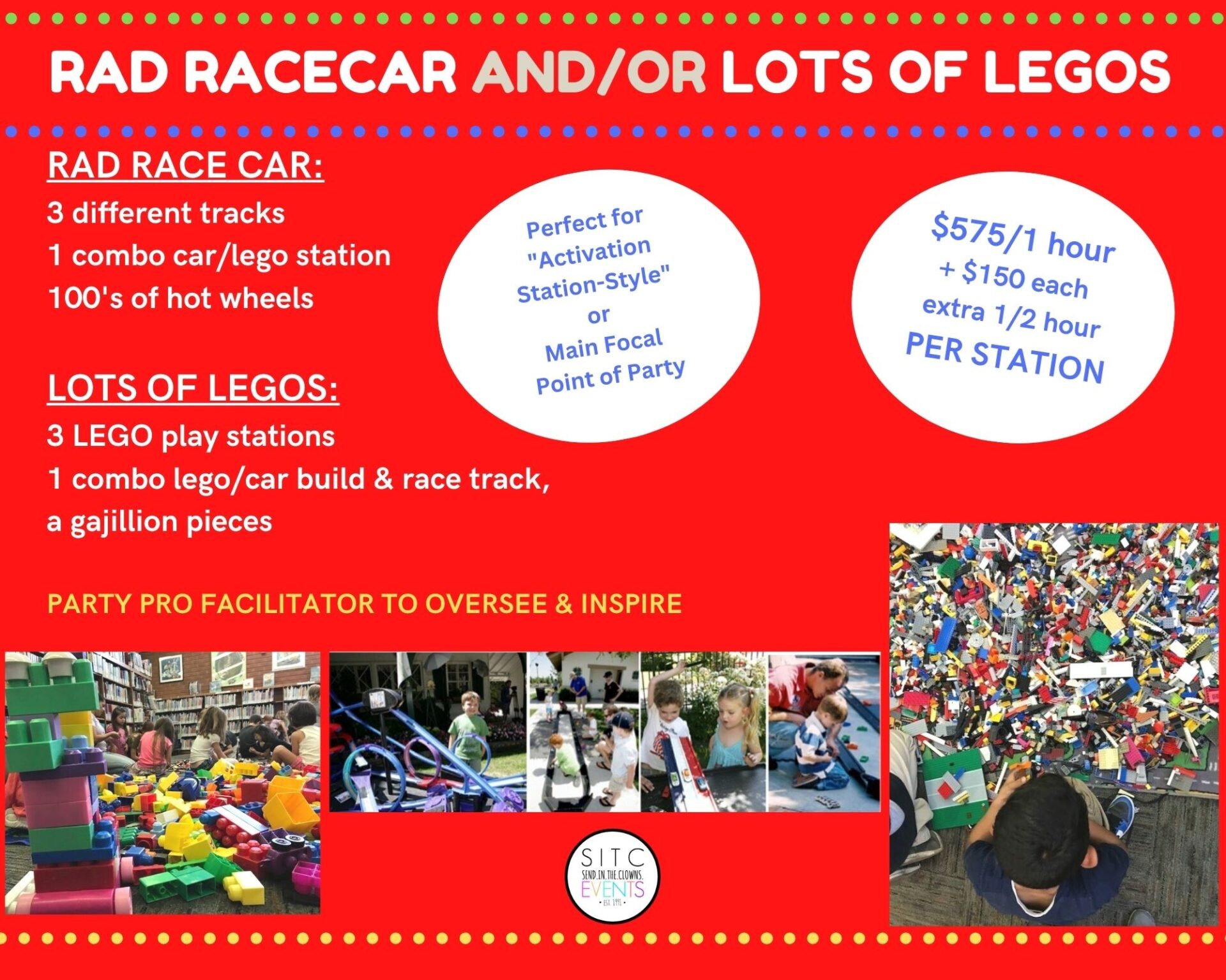 Rad Racecar and Lots of Legos